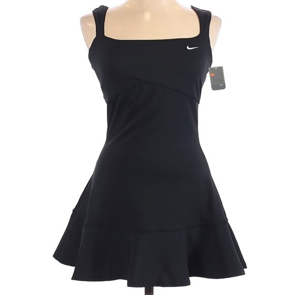 NWT Nike tennis dress w/ Bra skirt black S Small - SO PRETTY! - Picture 6 of 13